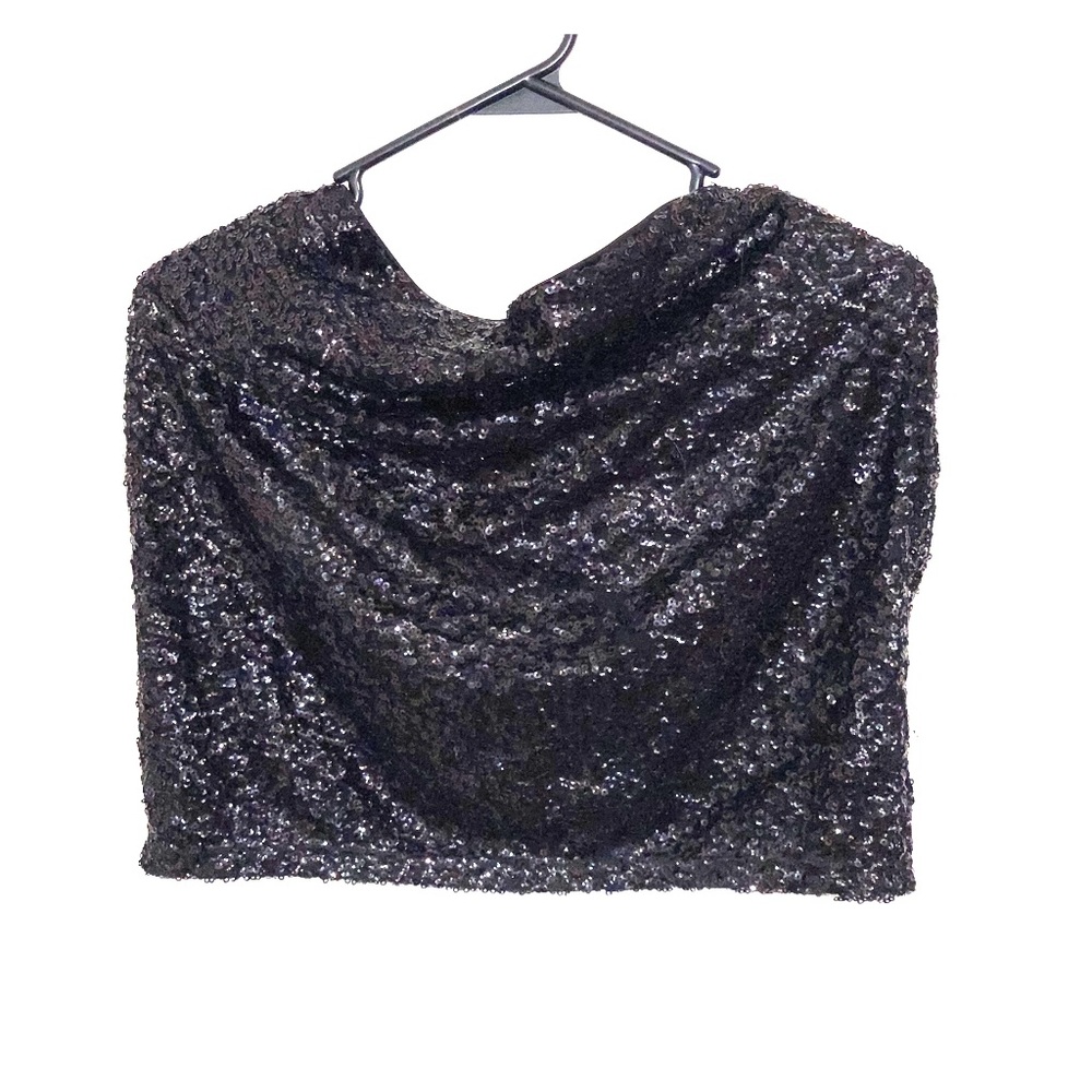 BLACK SEQUENCE SKIRT